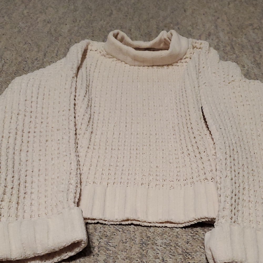 Altar'd State Cream Cowl Neck Sweater